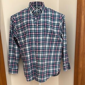 Vineyard Vines Performance Classic Fit Tucker Shirt. Large Plaid Men's Shirt